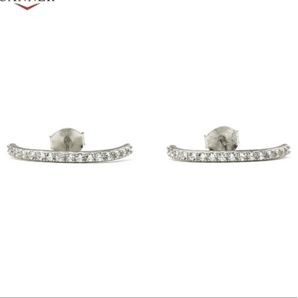 Cz Earring Bar Cuffs - Picture 3 of 4